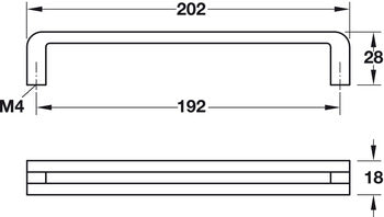 Furniture Handle, Zinc Alloy