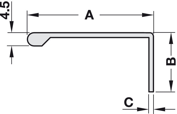 Profile Handle, Aluminum