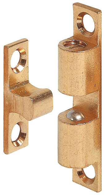Twin Ball Catch 43 mm, bright brass 49mm