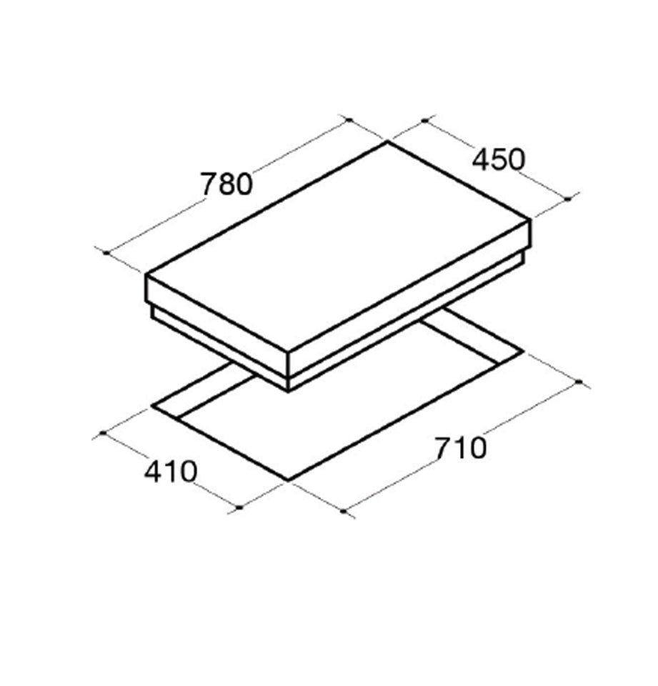 2 burner Gas Hob with Knob Control