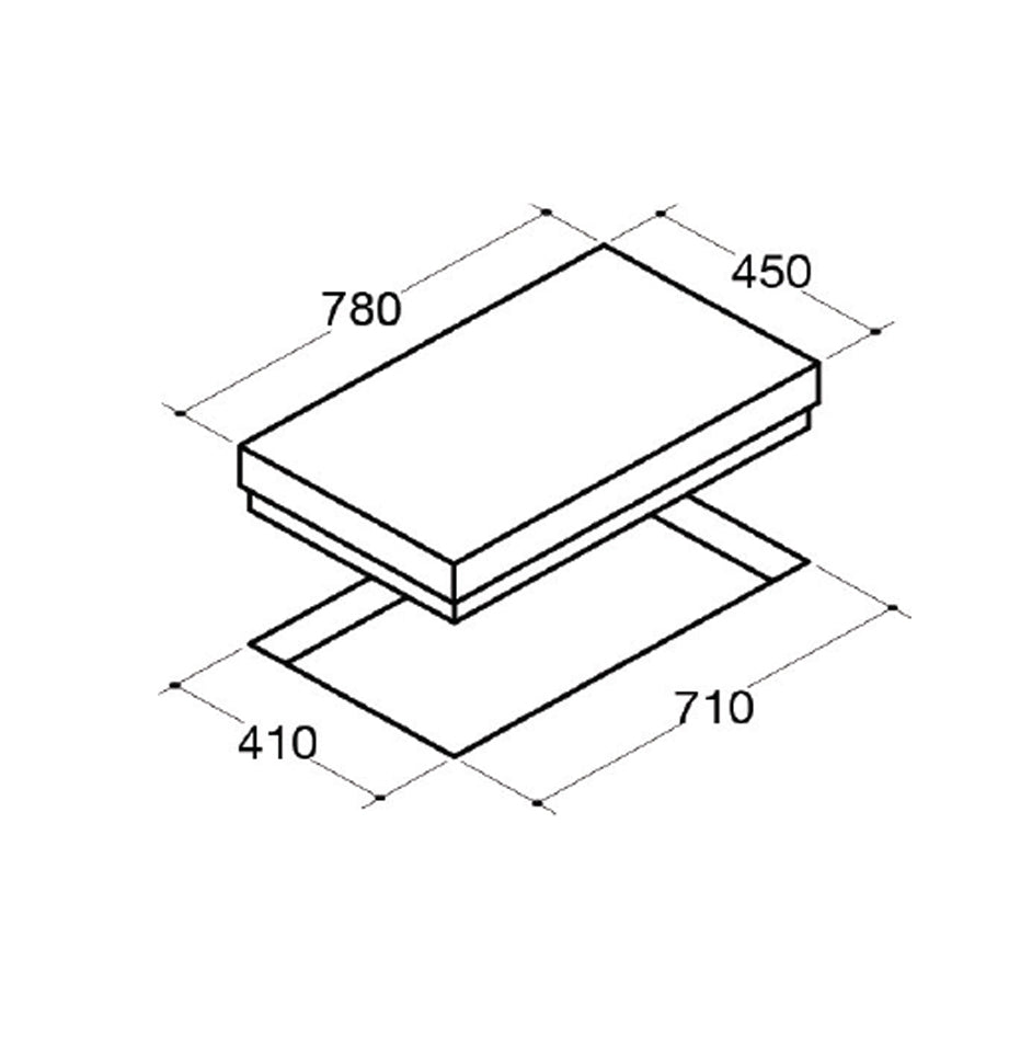 3 burner Gas Hob with Knob Control