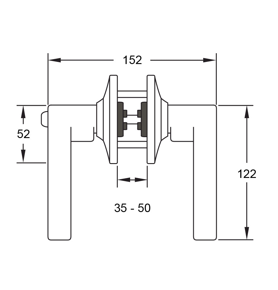 Tubular Lever Lockset Standard Duty
