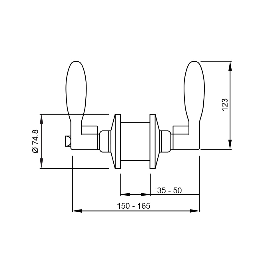 Tubular Lever Lockset Standard Duty