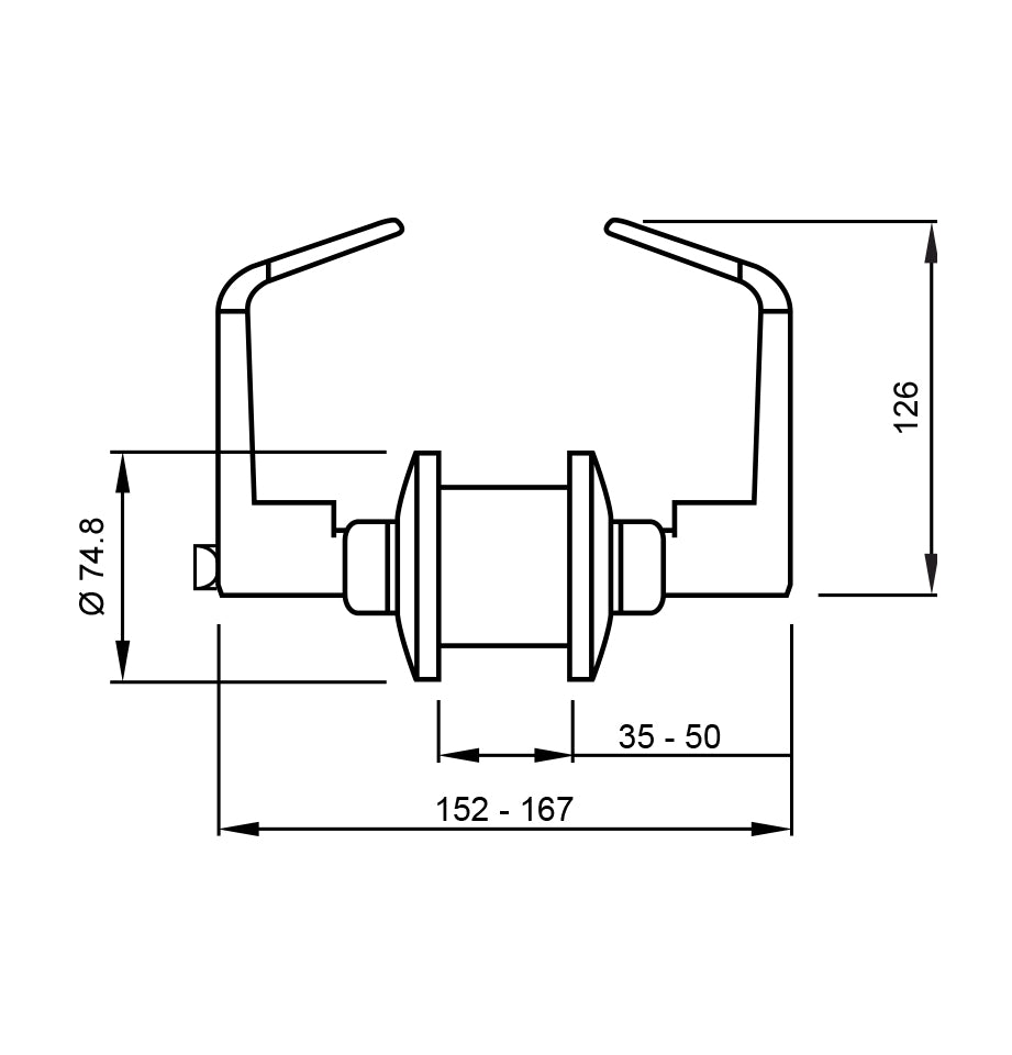 Tubular Lever Lockset Standard Duty