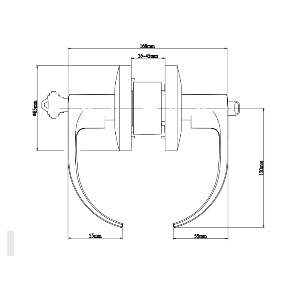 Tubular Lever Lockset Standard Duty