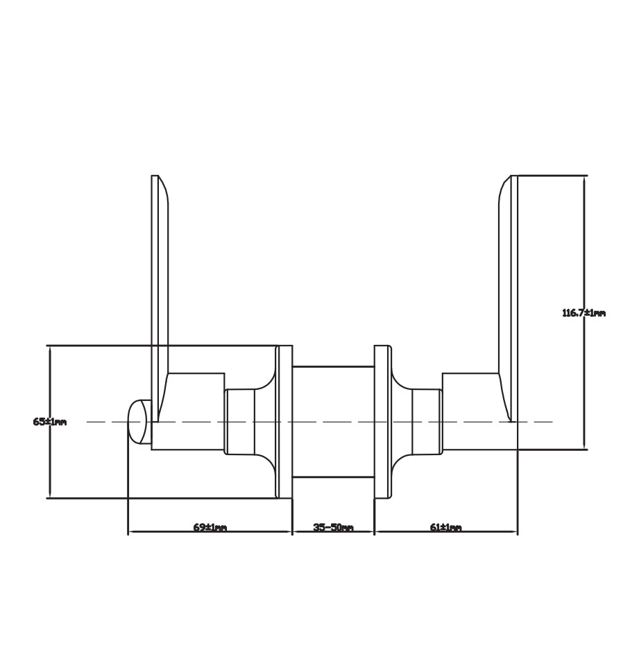 Tubular Lever Lockset Standard Duty