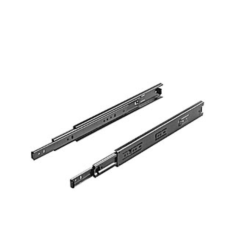 Drawer Runners Ball Bearing Full Extension 30 kg - Black