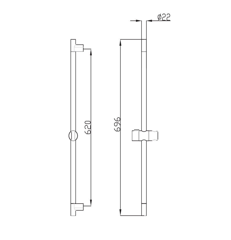 Handheld Shower with sliding holder