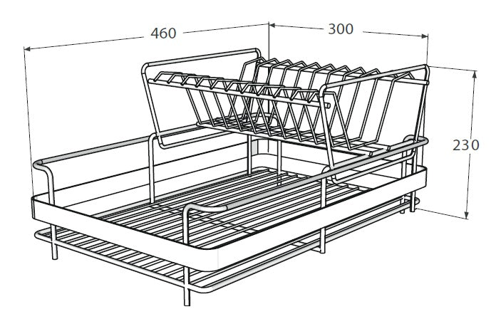 Plate Rack, Removable, Stainless steel 304
