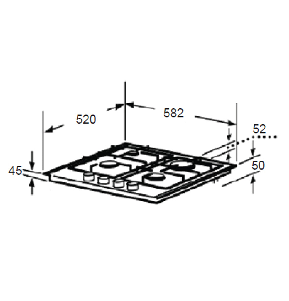 Table Top Cooker 4 Gas Burner