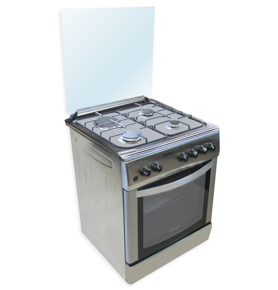 60 cm Freestanding Cooker, Multi-gas burners with Electric Hotplate and 64L Gas oven