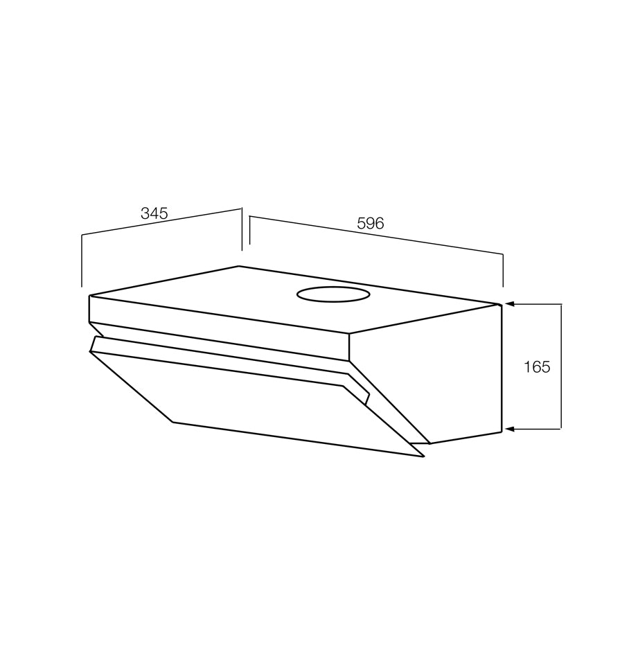 Built-in Cabinet Mounted Hood Glassico (Cat. No. 533.82.800)