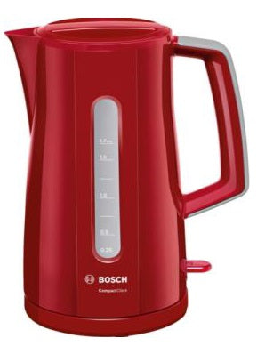 BOSCH TWK3A014, CHORDLESS KETTLE 1.7L; RED