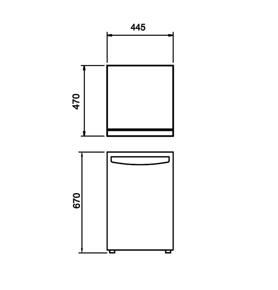 Mini Ref 80L (Cat. No. 538.11.710)