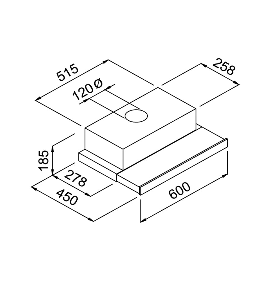 Built-in Telescopic Cabinet Mounted Hood