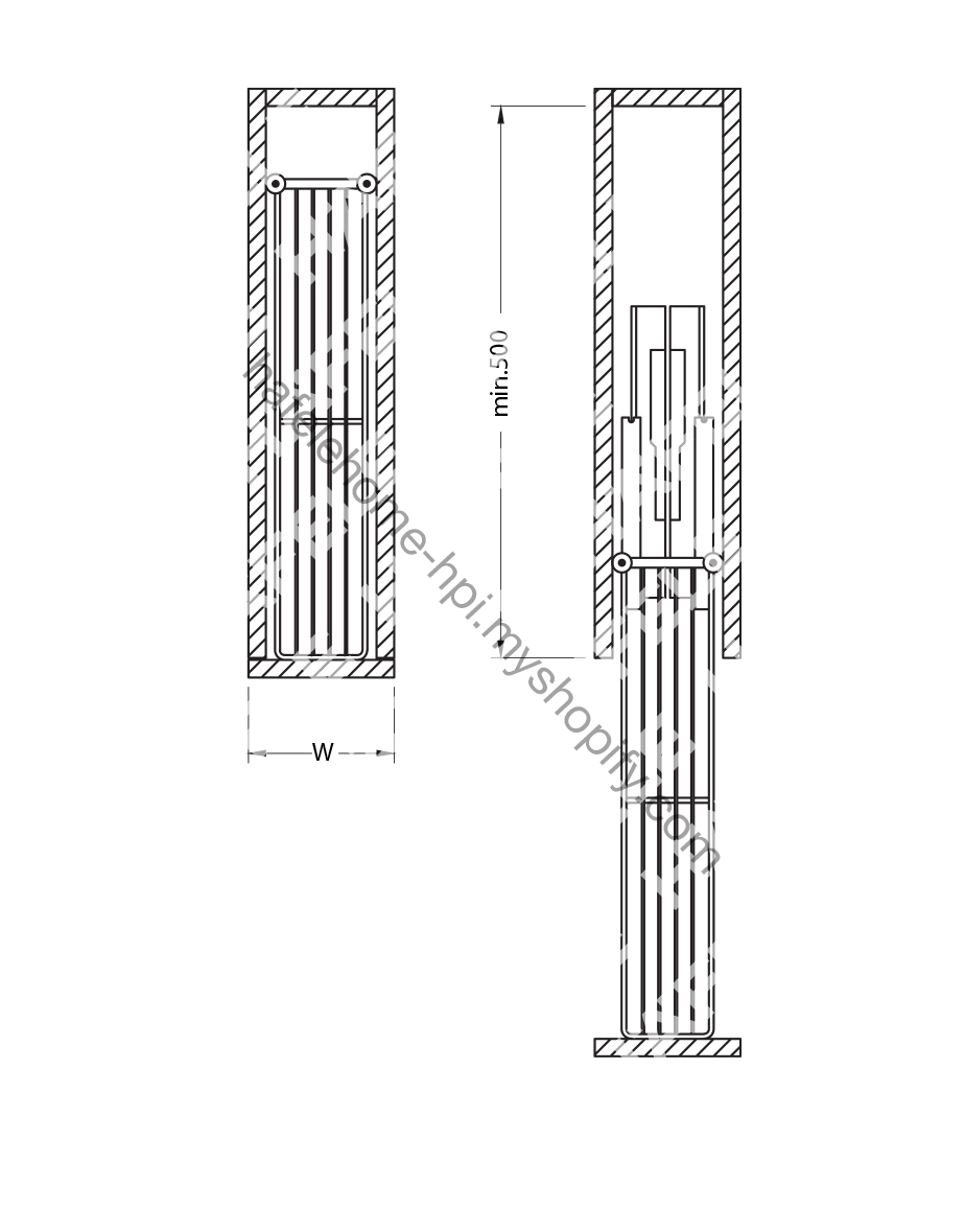 Base Unit, Two Layers Wire Basket, Stainless Steel 304 (Cat. No. 549.34.022)