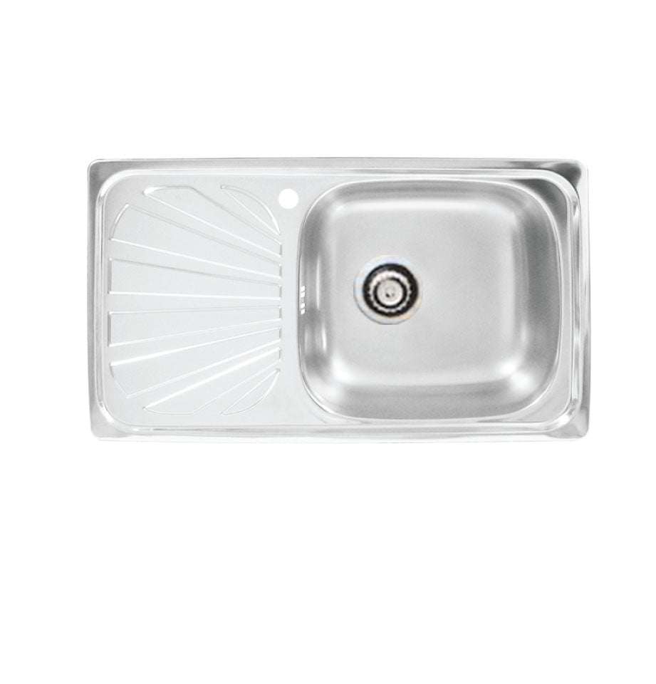 Kitchen Sink, Single Bowl with Drainboard