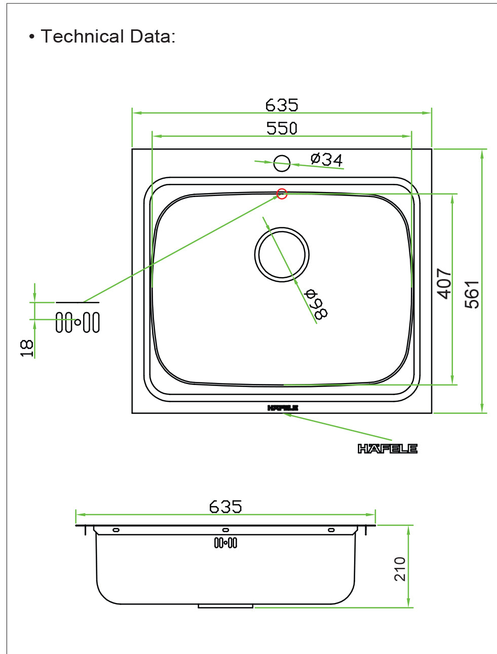 Kitchen Sink Single Bowl