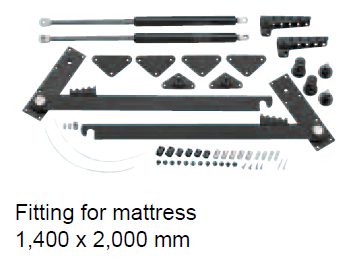 Häfele Tavoletto Bed/desk combi fitting
