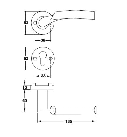 Lever Handles, Coastal Series (Catalog No. 499.62.290)