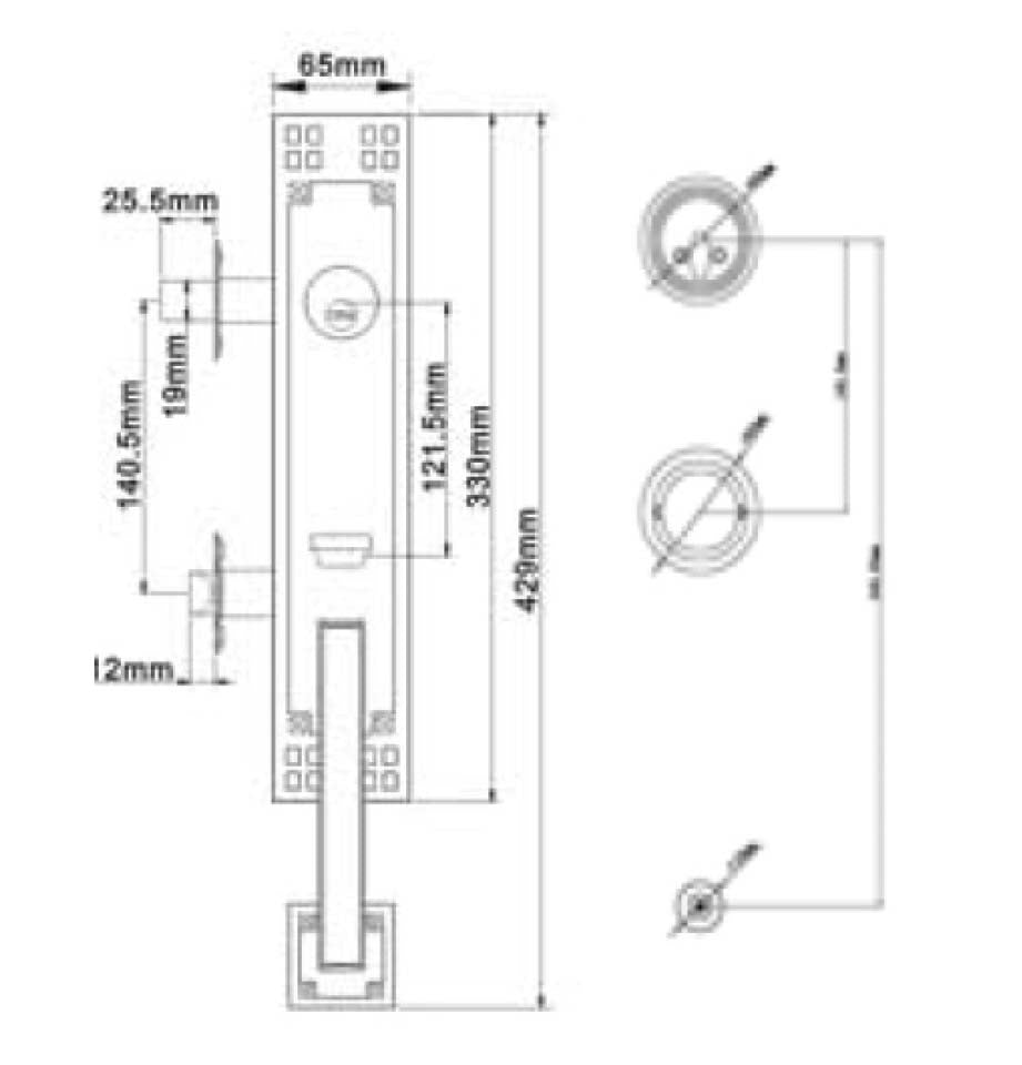 Grip handle set Standard Duty