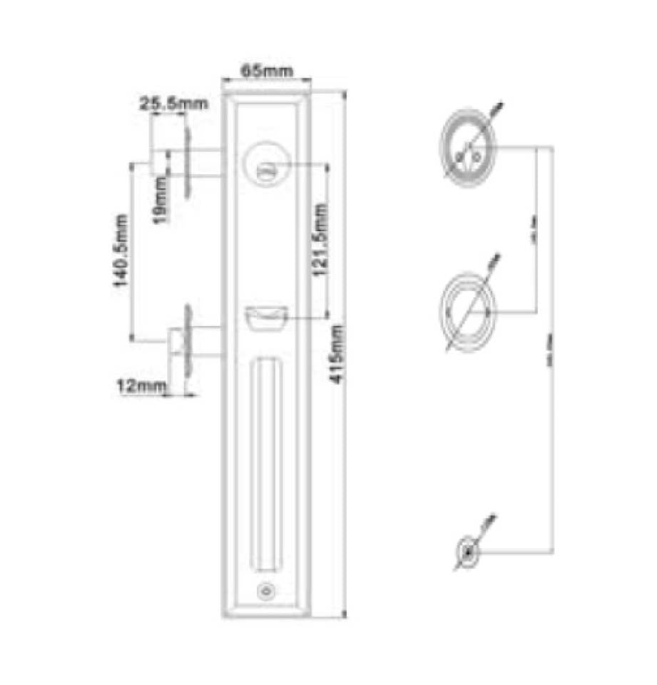 Grip handle set Standard Duty