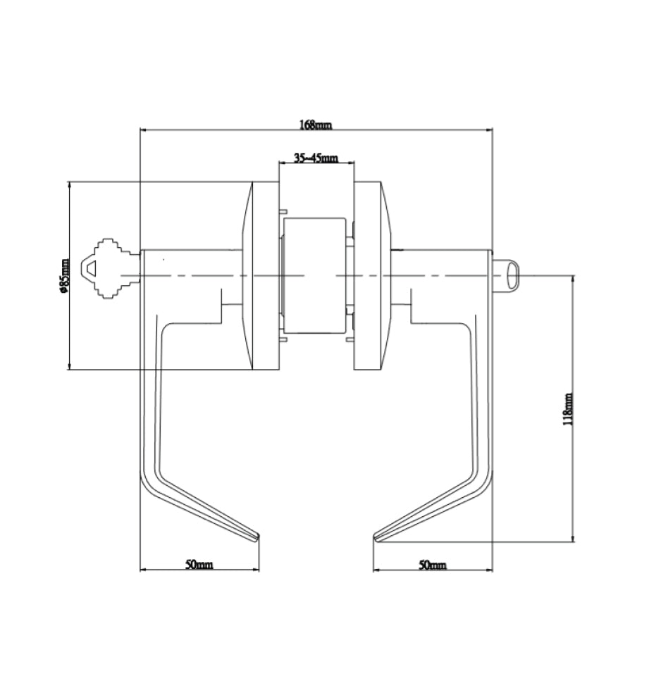 Cylindrical Lever Lockset ANSI Grade 2