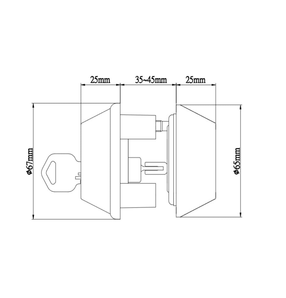 Cylinder Deadbolt ANSI Grade 2