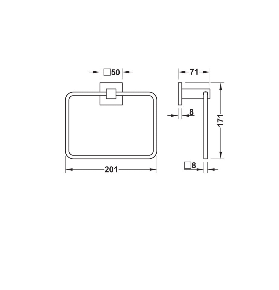 Towel rail (Cat. No. 980.60.672/673)