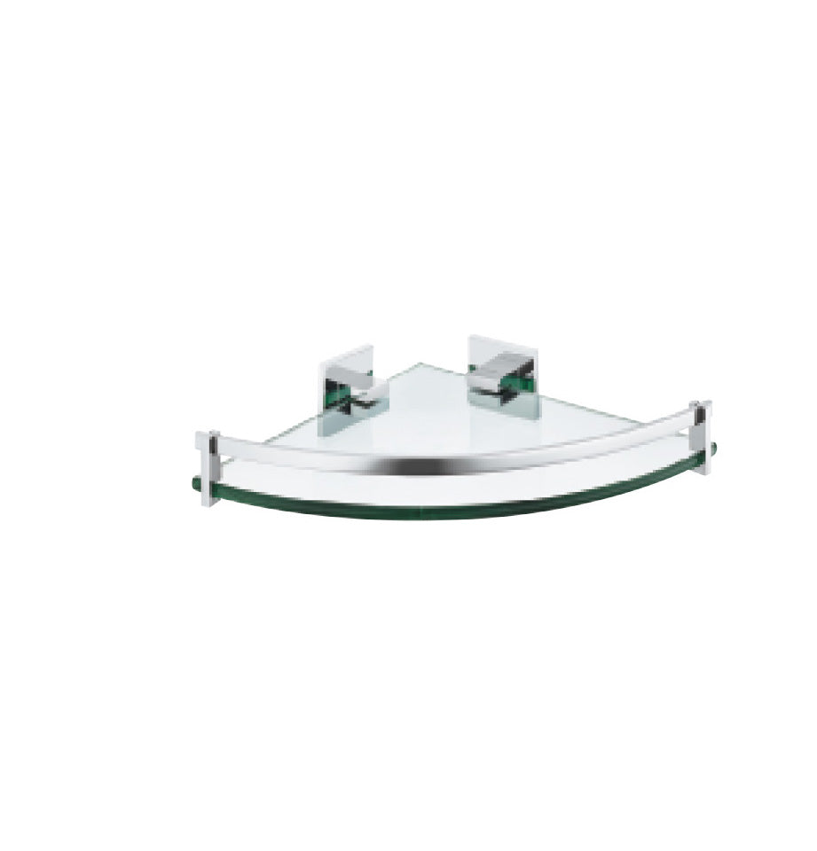Corner shelf, with clear glass paneL (Cat. No. 980.60.732/980.60.733)