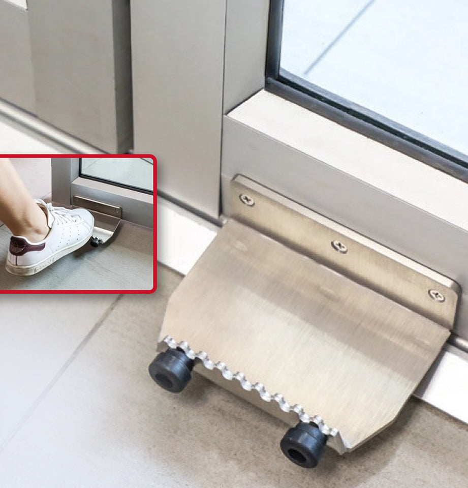 Foot opener stainless steel matt 100 x 75 mm