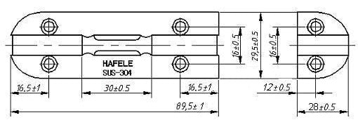 Door bolt, Stainless steel