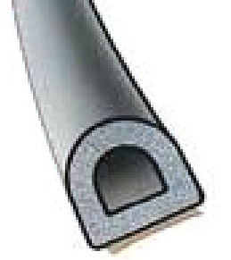 Door Seal, adhesive, D Type