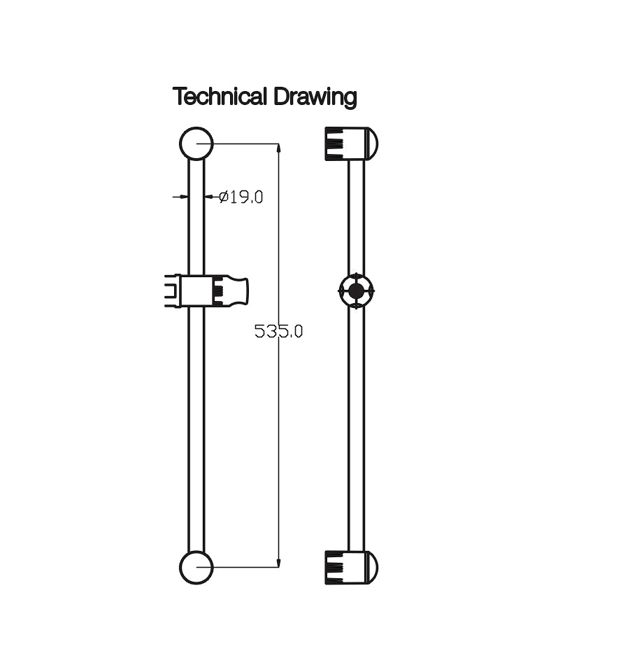 Handheld Shower with sliding holder