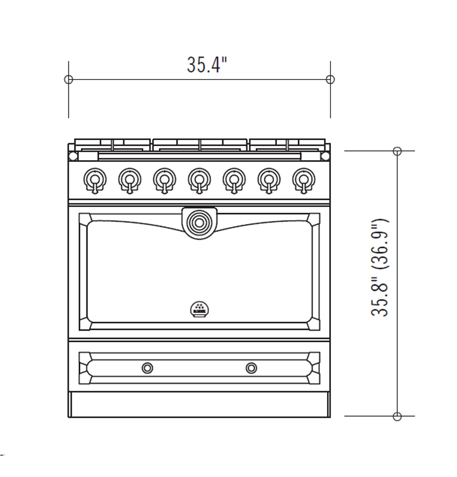 Cornufé 90 Albertine 90cm Stainless Steel - Price available upon request