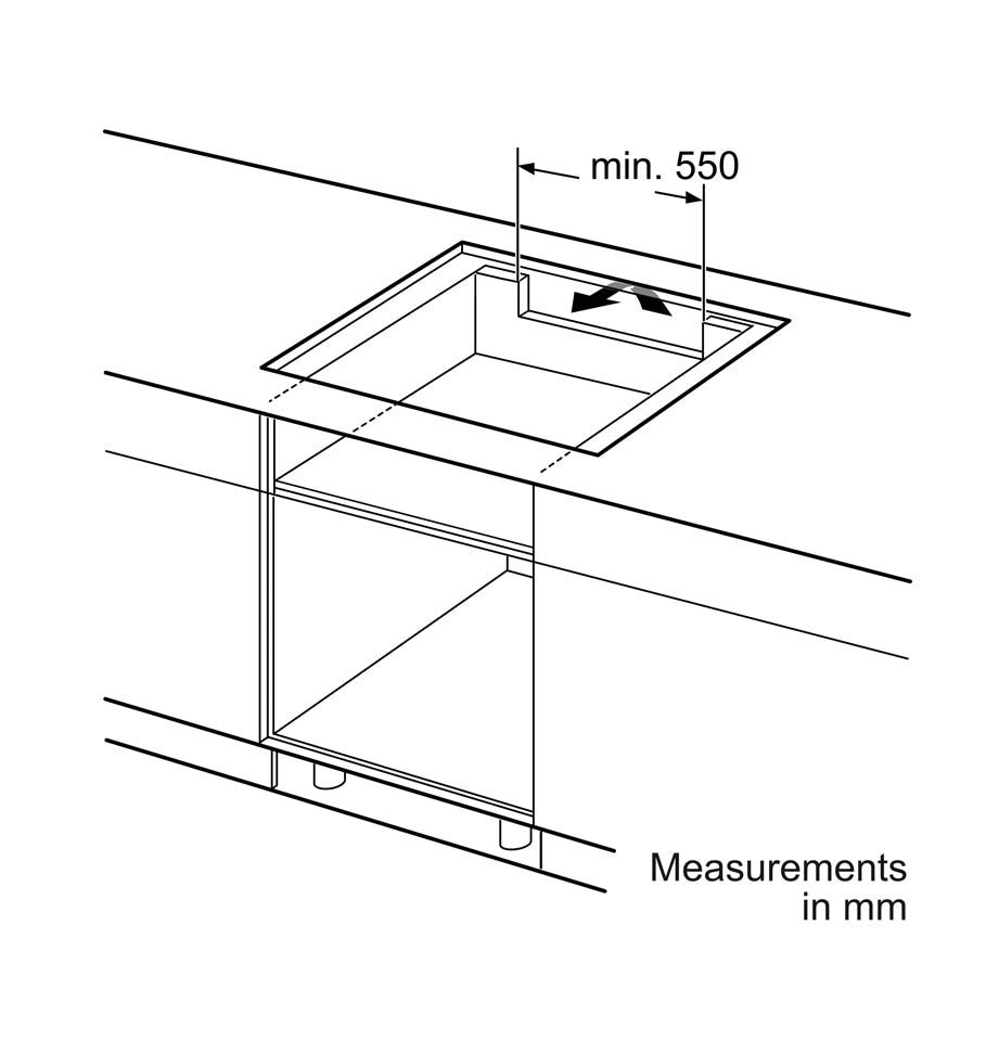 80 cm Ceramic Induction Hob PIE845BB1E