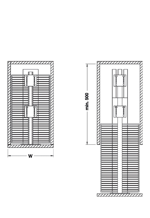 Pull-out Tall-unit 5 Layers Basket, St.St. 304