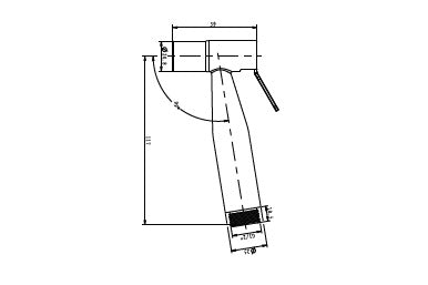 Bidet Spray, Black matt