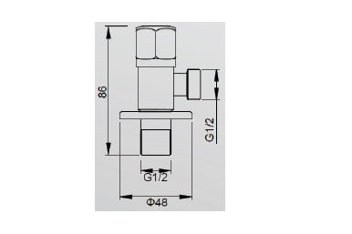 Angle valve, Stainless steel