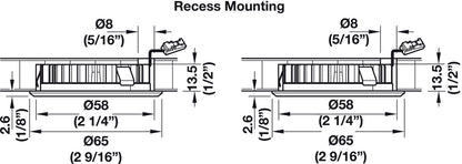 12 V Loox LED 2025/2026 Recess mounted light/surface mounted downlight, modular