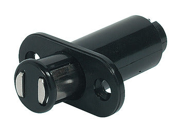 Magnetic Pressure Catch 1wing,Black,for Glass doors,(482.02.176)