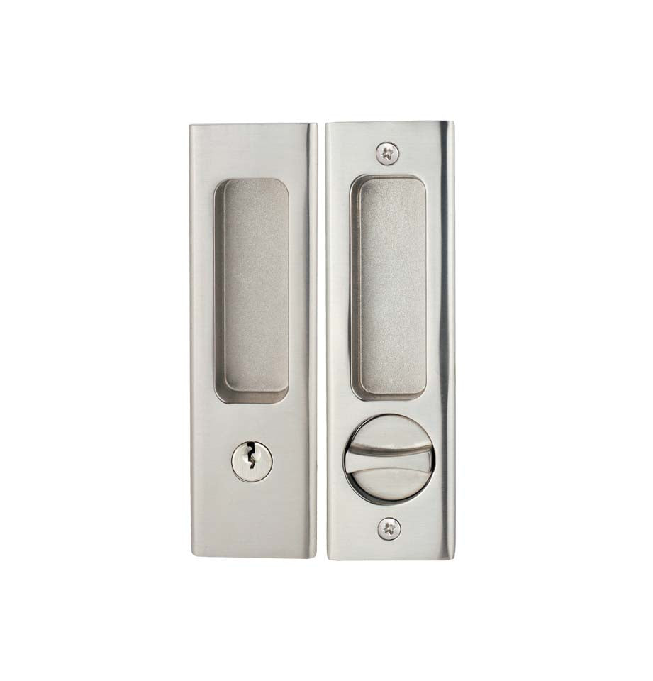 Mortise pull handle for sliding doors