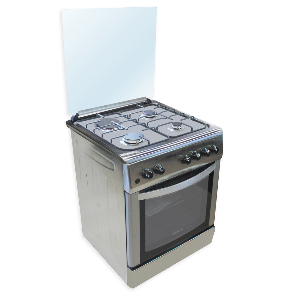 60 cm Freestanding Cooker, 3 Multi-gas burners with 1 Electric Hotplate and 64L Gas oven