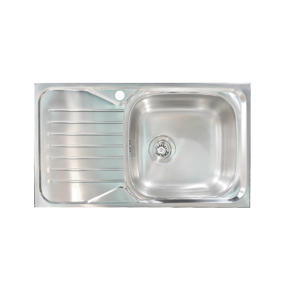 Kitchen Sink Single Bowl with Drainboard
