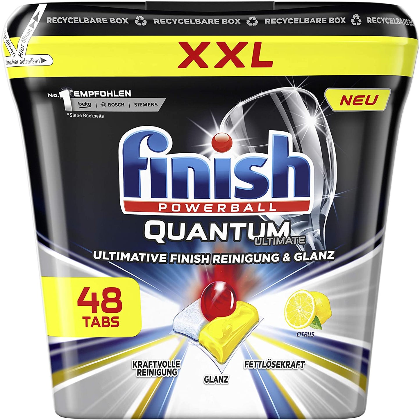 48 Tablets Finish Quantum Ultimate XXL citrus
