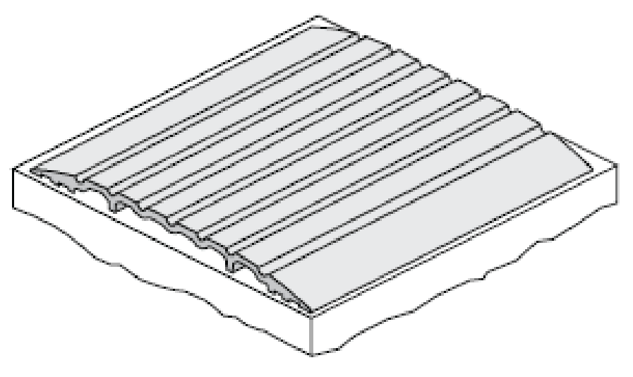 Threshold Plate, Satin Clear 1000 mm