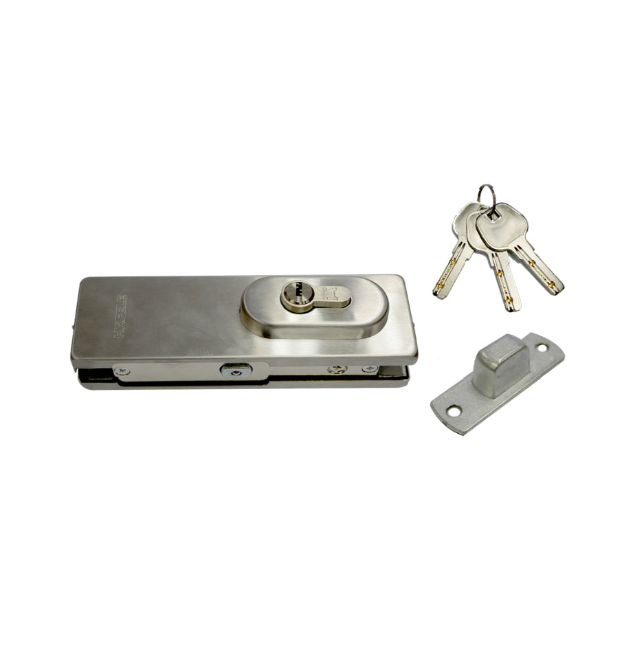 Corner patch lock with PC aperture with double cylinder 60mm ...