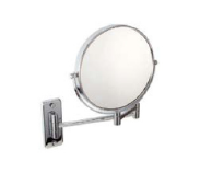 Cosmetic swivel mirror, Chrome plated polished